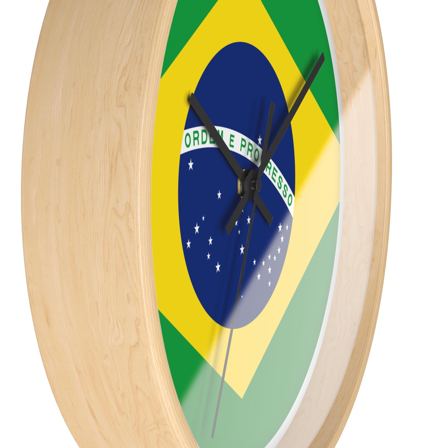 Brazilian Flag Wall Clock - Stylish Decor for Home or Office