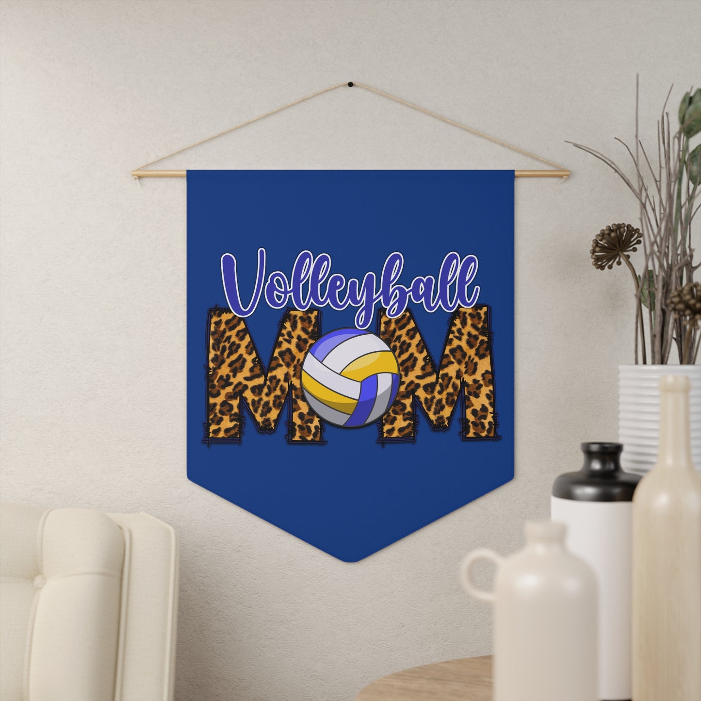 Volleyball Mom Pennant - For Mother's Day