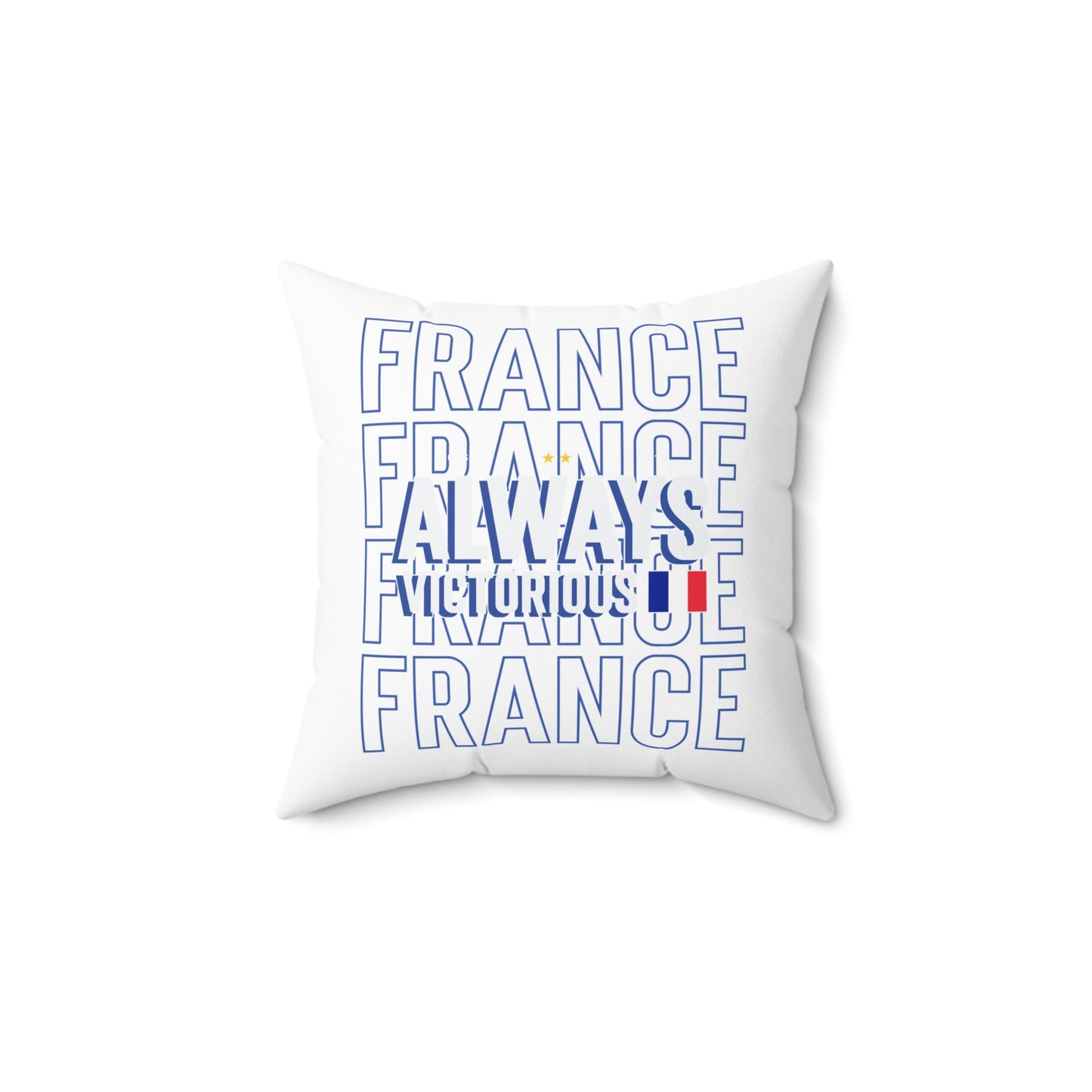 Fan Pillow France Soccer Always Victorious Design