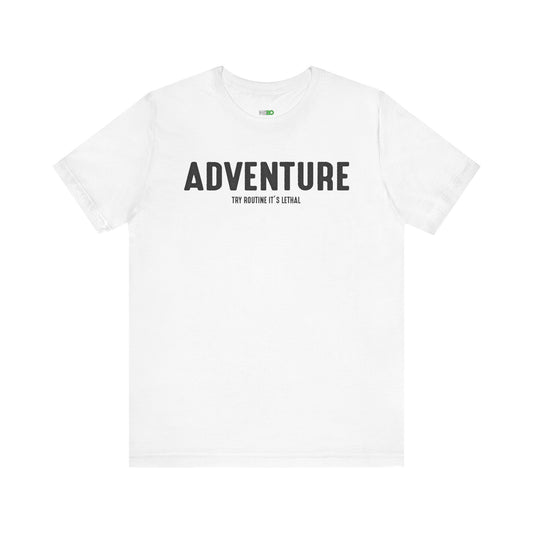 Adventure Men's Jersey Tee - Bold Quotes for Outdoor Explorers