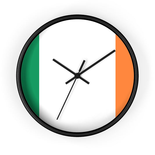 Irish Flag Wall Clock - Stylish Home Decor for St. Patrick's Day & Everyday