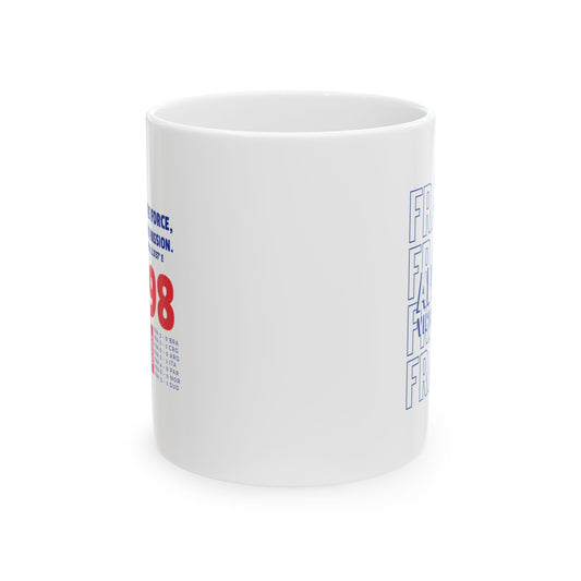 Football FRANCE Freedom Ceramic Mug 11oz Perfect Gift for Coffee Lovers