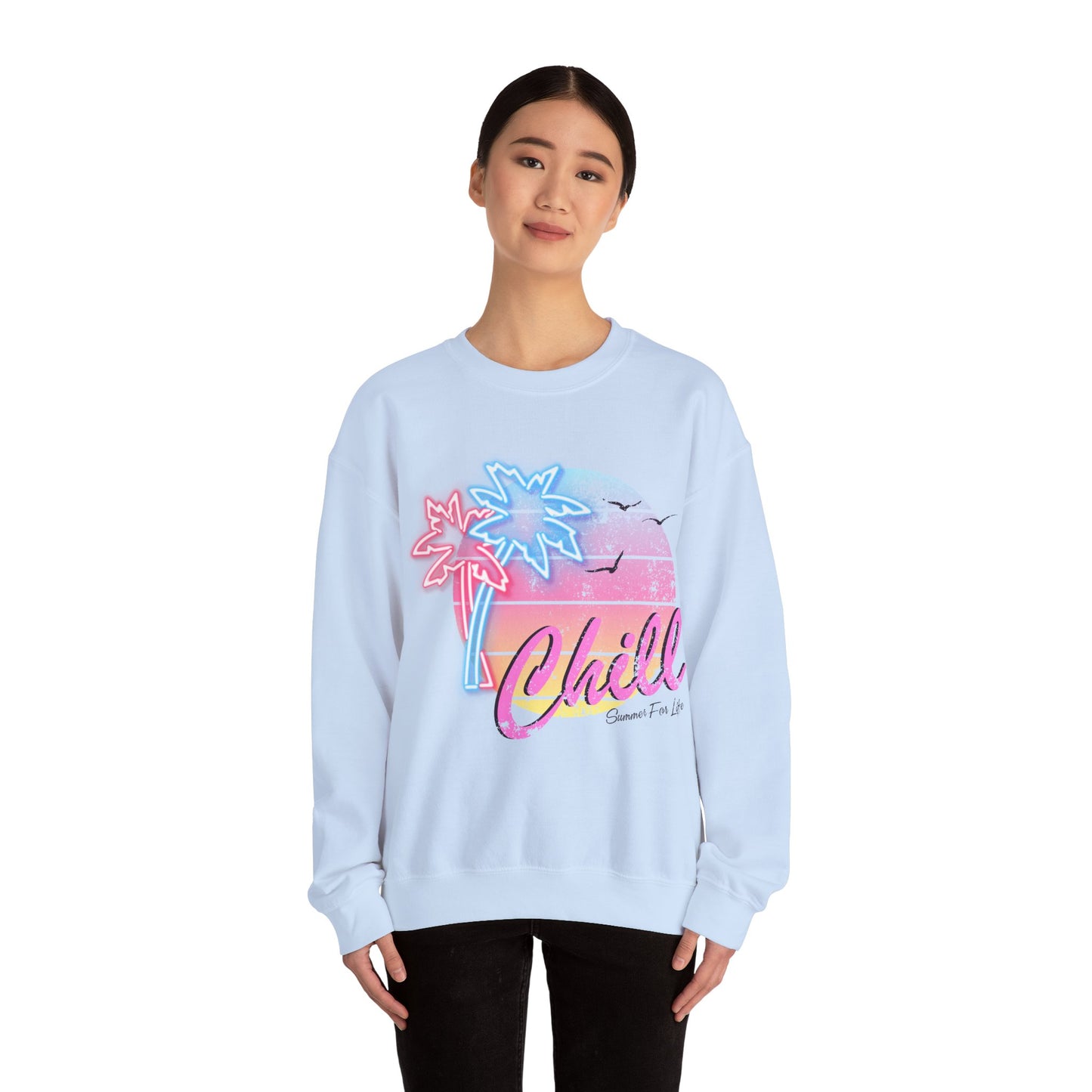 Chill Summer Vibes Unisex Crewneck Sweatshirt