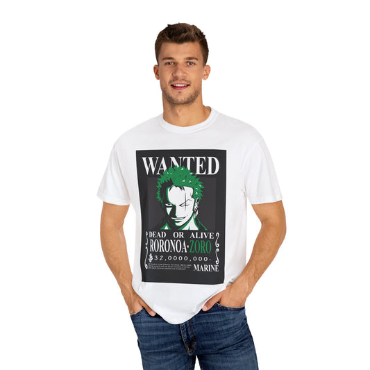 Unisex Wanted Roronoa Zoro T-Shirt Perfect for Fans, Casual Wear, and Gifting