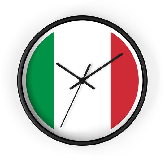 Italian Flag Wall Clock - Stylish Home Decor for Italy Lovers