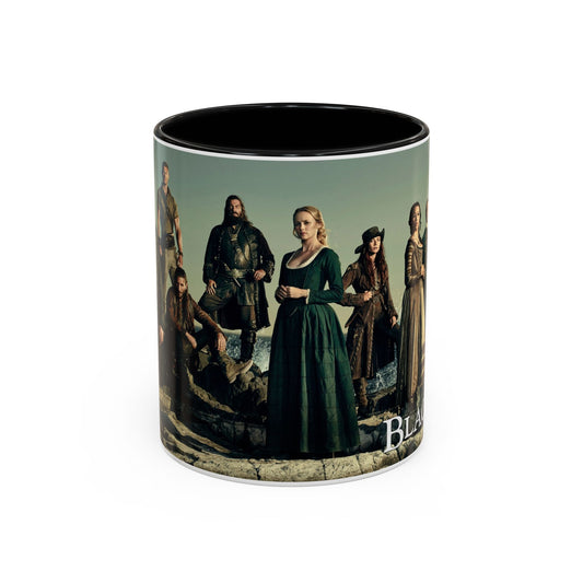 Black Sails Accent Coffee Mug - 11oz & 15oz | For Fans of Adventure & Pirates