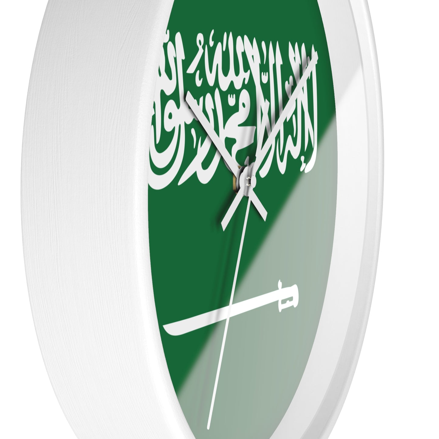 Saudi Arabian Flag Wall Clock - Elegant Timepiece for Home Decor