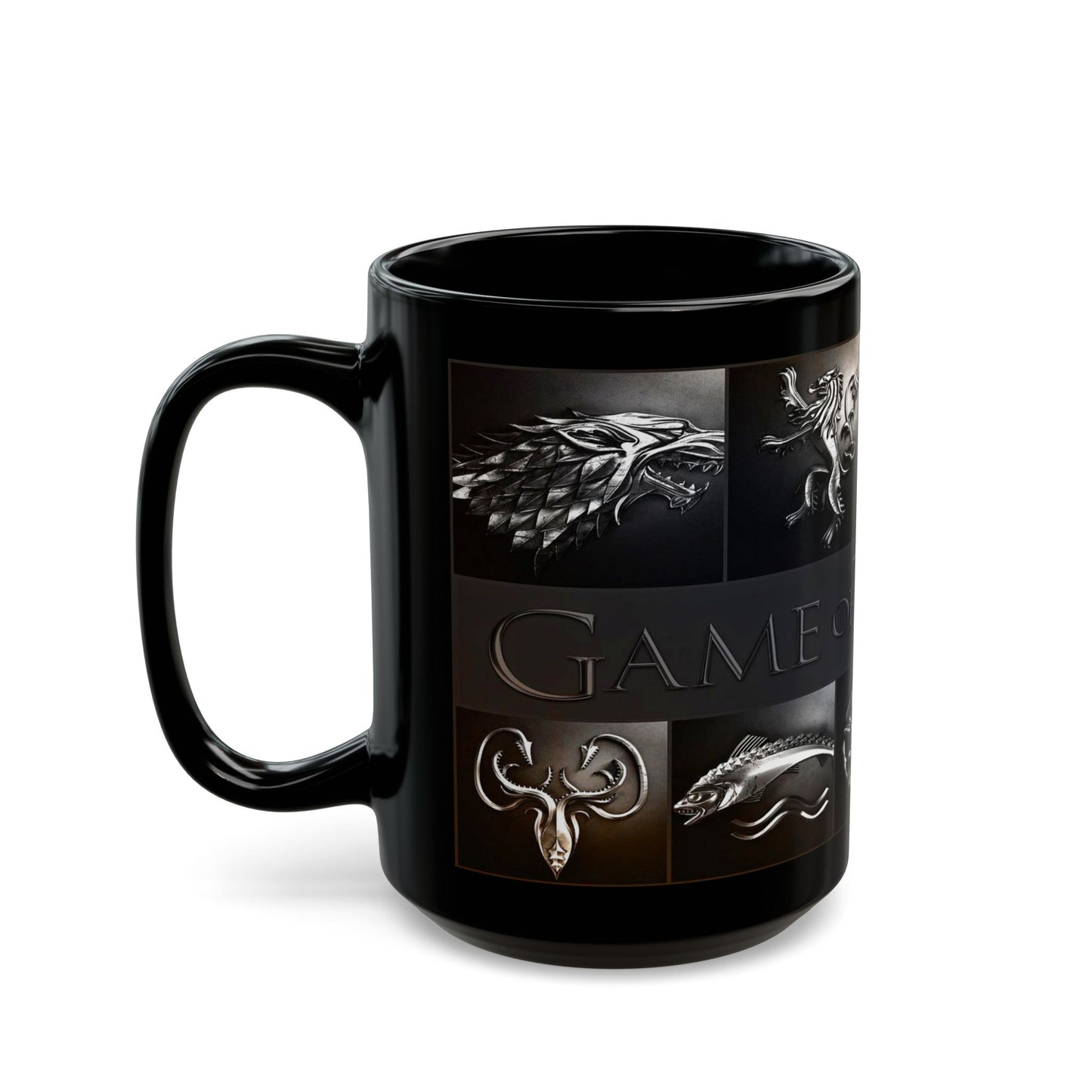 Game of Thrones House Sigils Black Mug 11oz