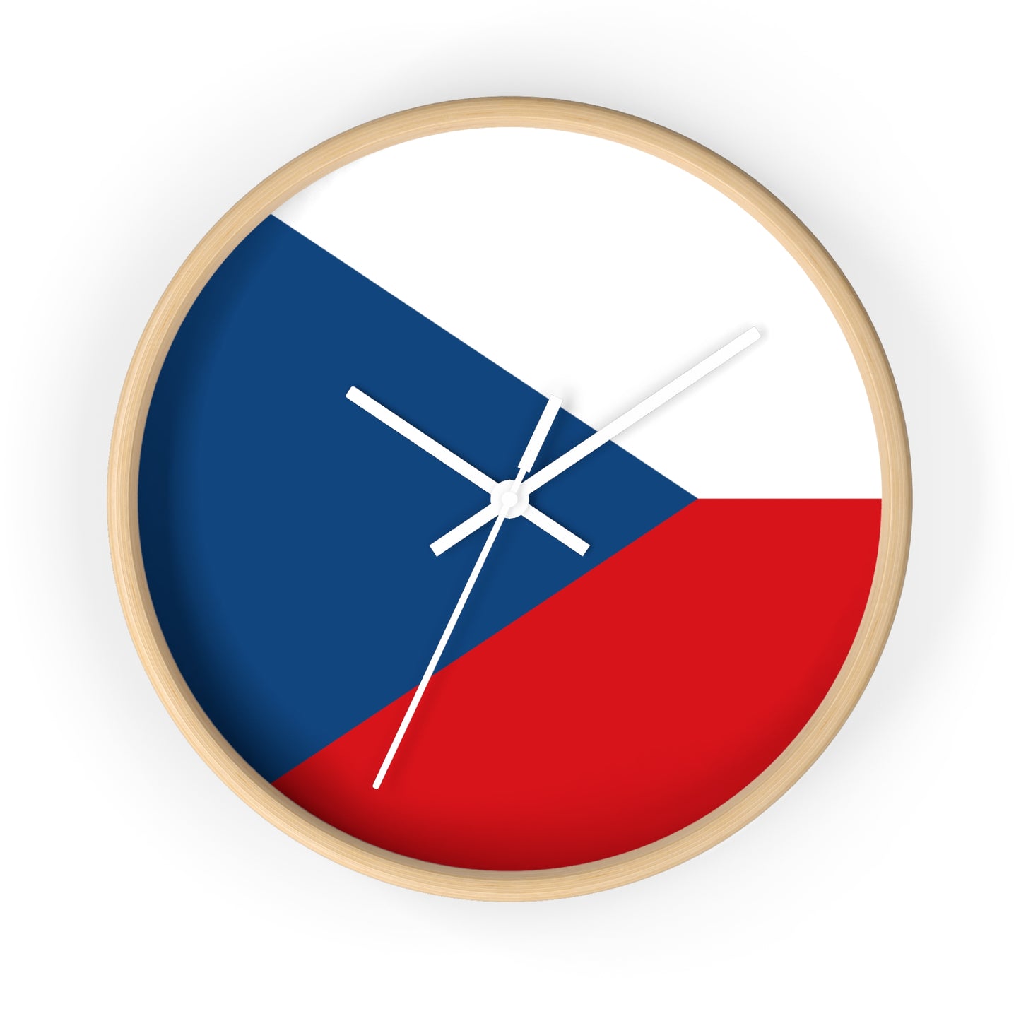 Czech Republic Flag Wall Clock - Stylish Home Decor for Proud Patrons