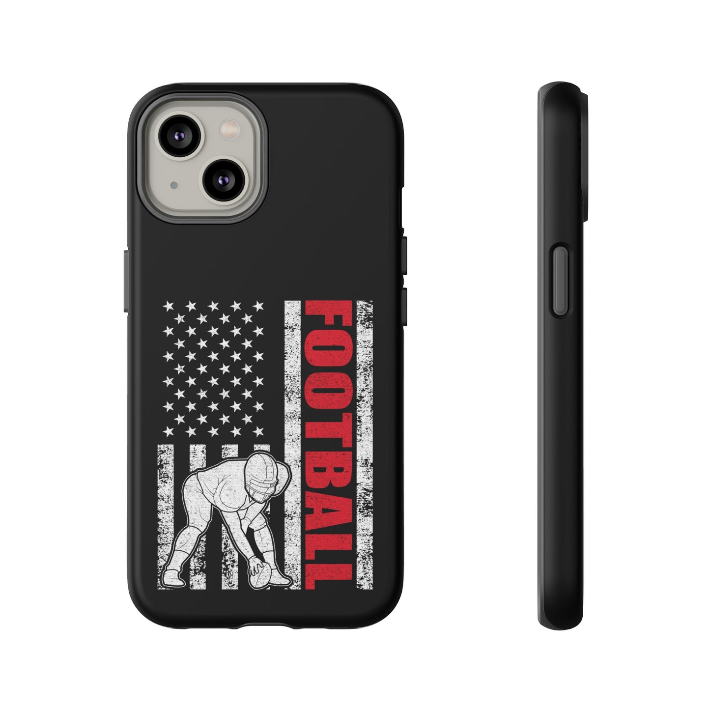 Football American Flag Phone Case - Tough Cases for Fans