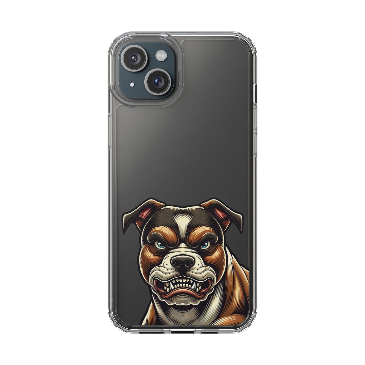 Pit Bull Print Clear Case - Perfect for Pet Lovers