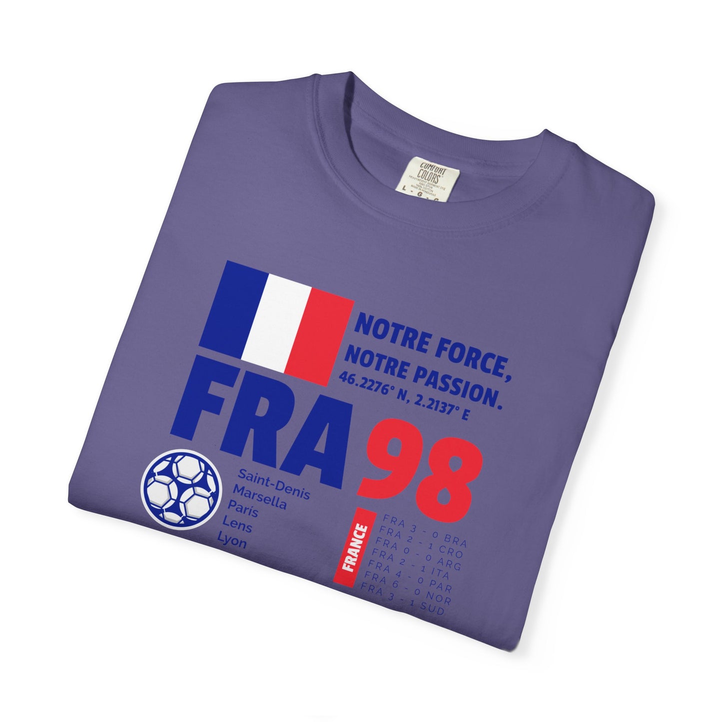 Unisex T-shirt France 98 Victory Celebrate French Passion