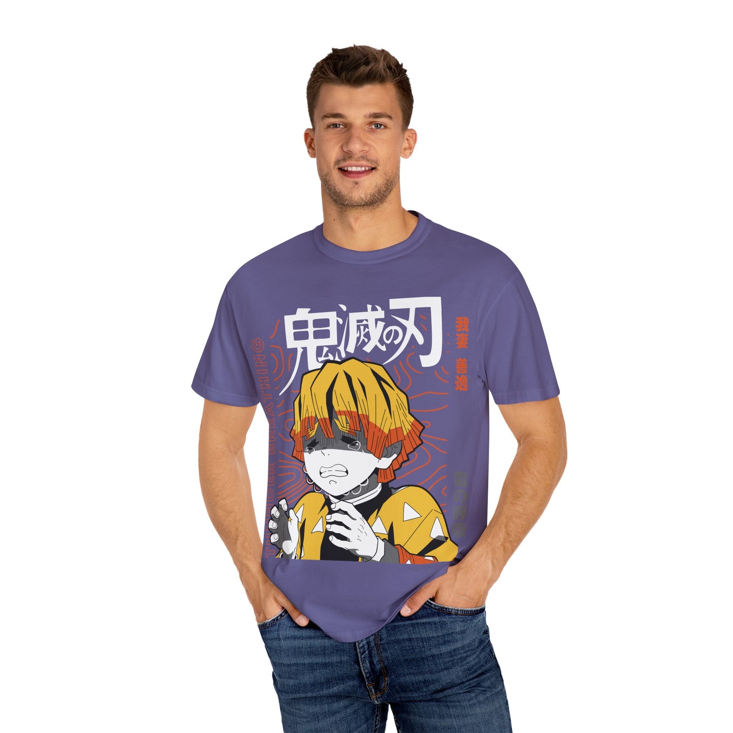 Unisex Anime Demon Slayer Inspired T-Shirt Thunder Breathing