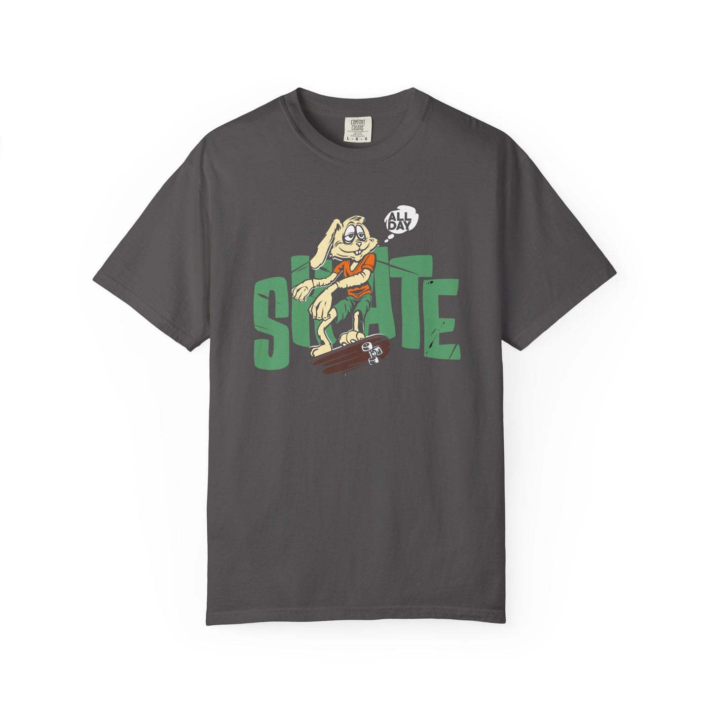 Unisex Trendy T-Shirt "All Day Skate" - Skateboarding Graphic Tee