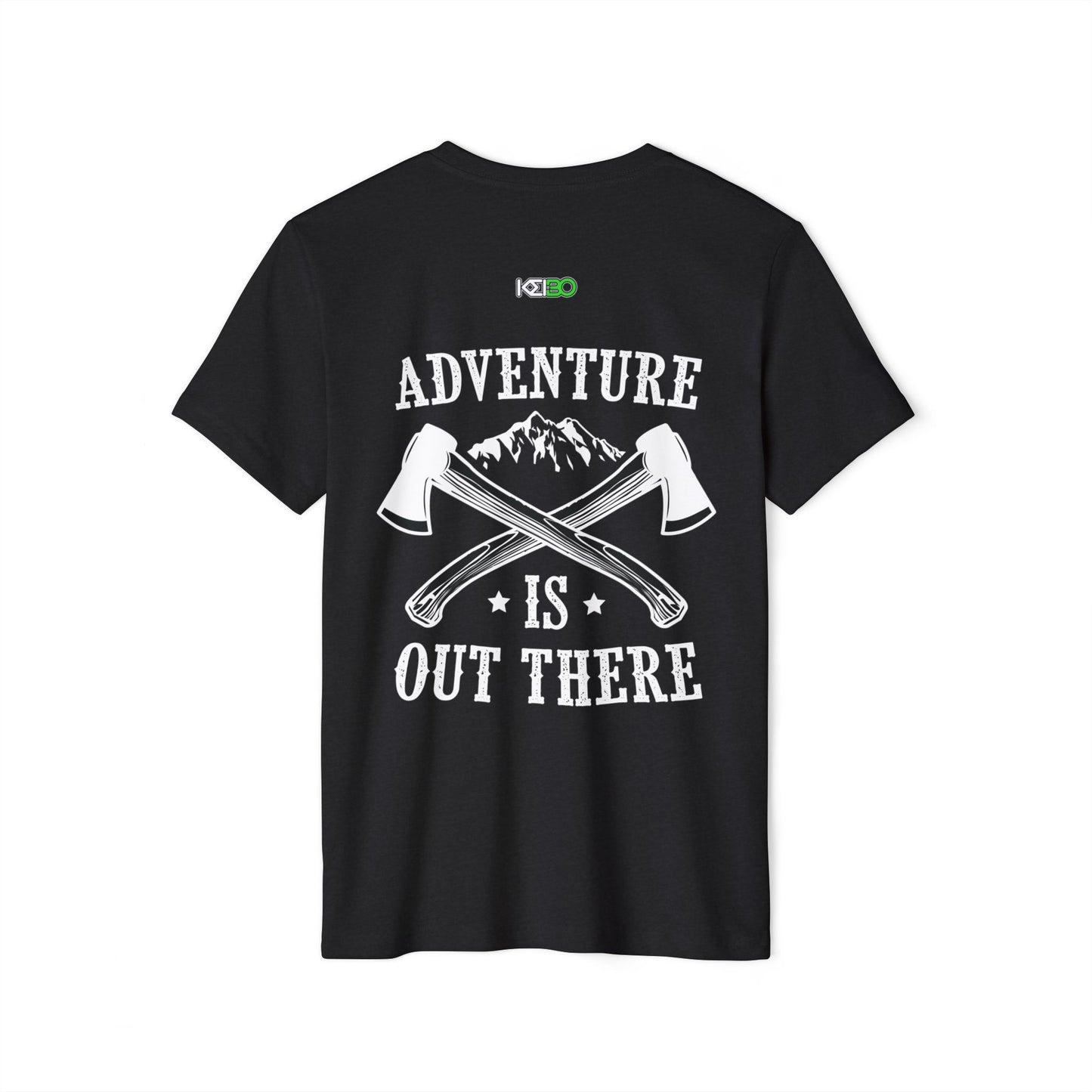 Adventure Awaits Men's Organic T-Shirt - Eco-Friendly Outdoor Tee