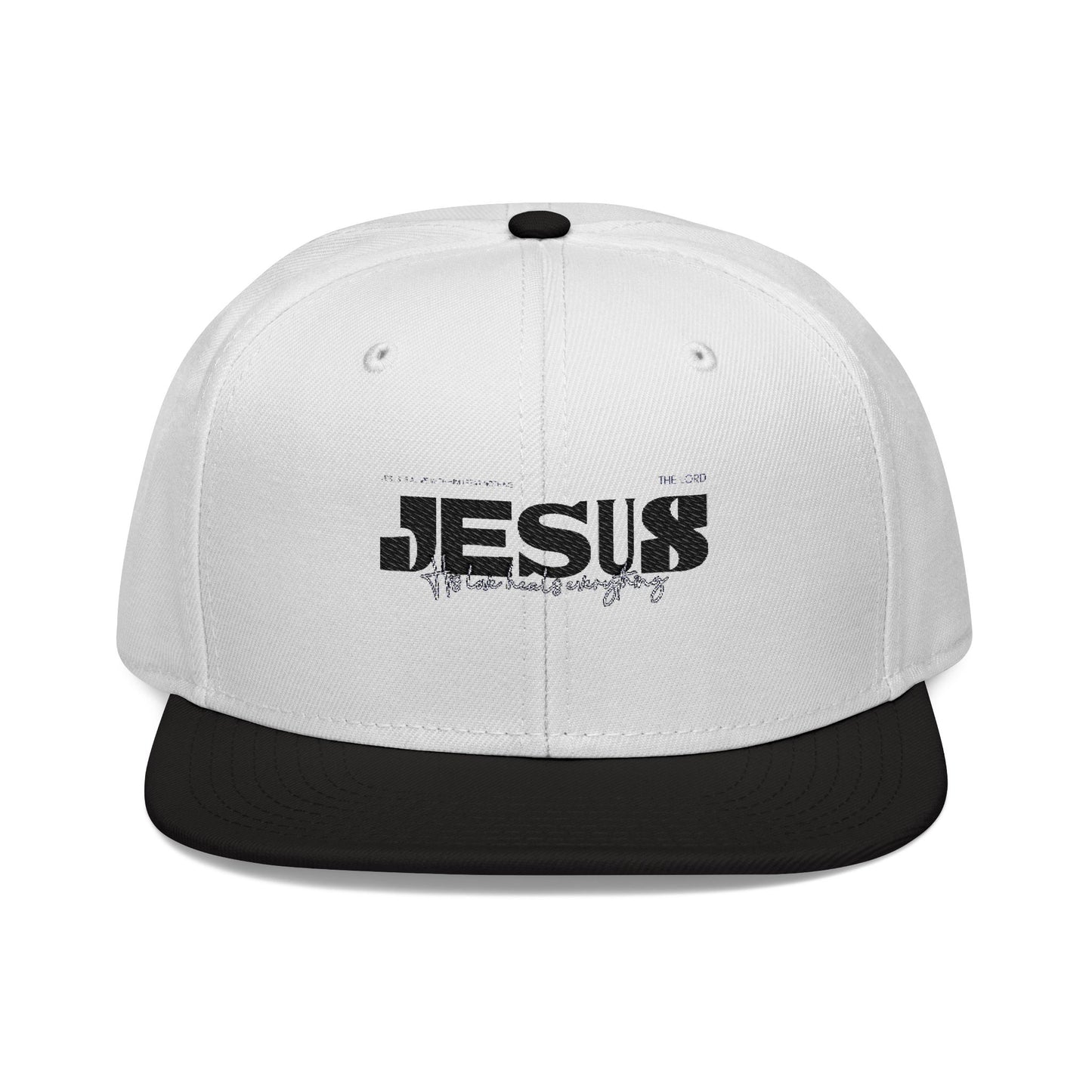 Embroidered Jesus Snapback Hat - Faith Inspired Adjustable Cap