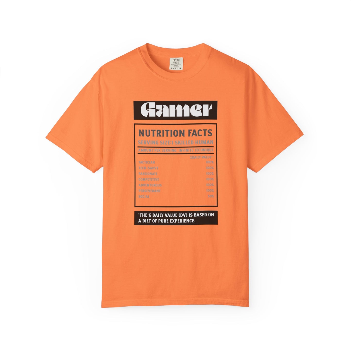 Gamer Nutrition Facts T-Shirt