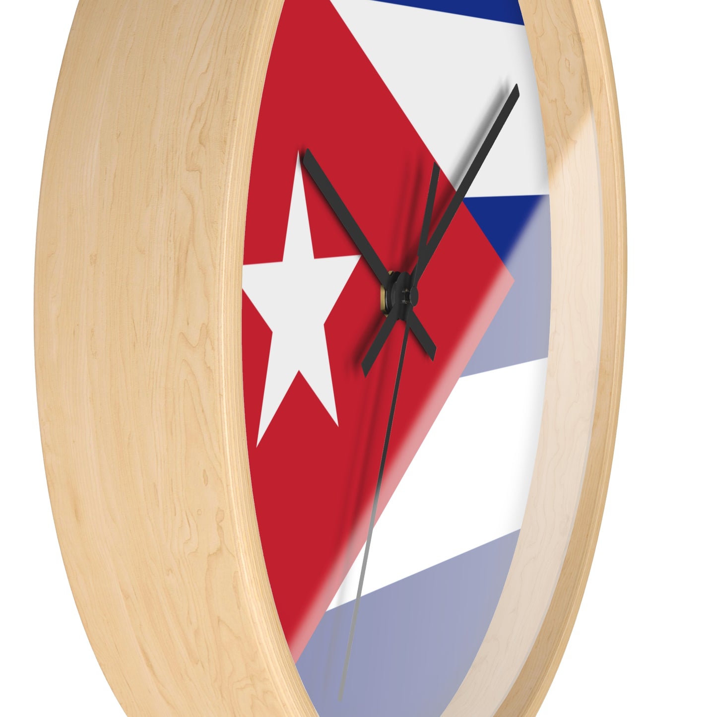 Cuban Flag Wall Clock – Vibrant Decor for Home & Office