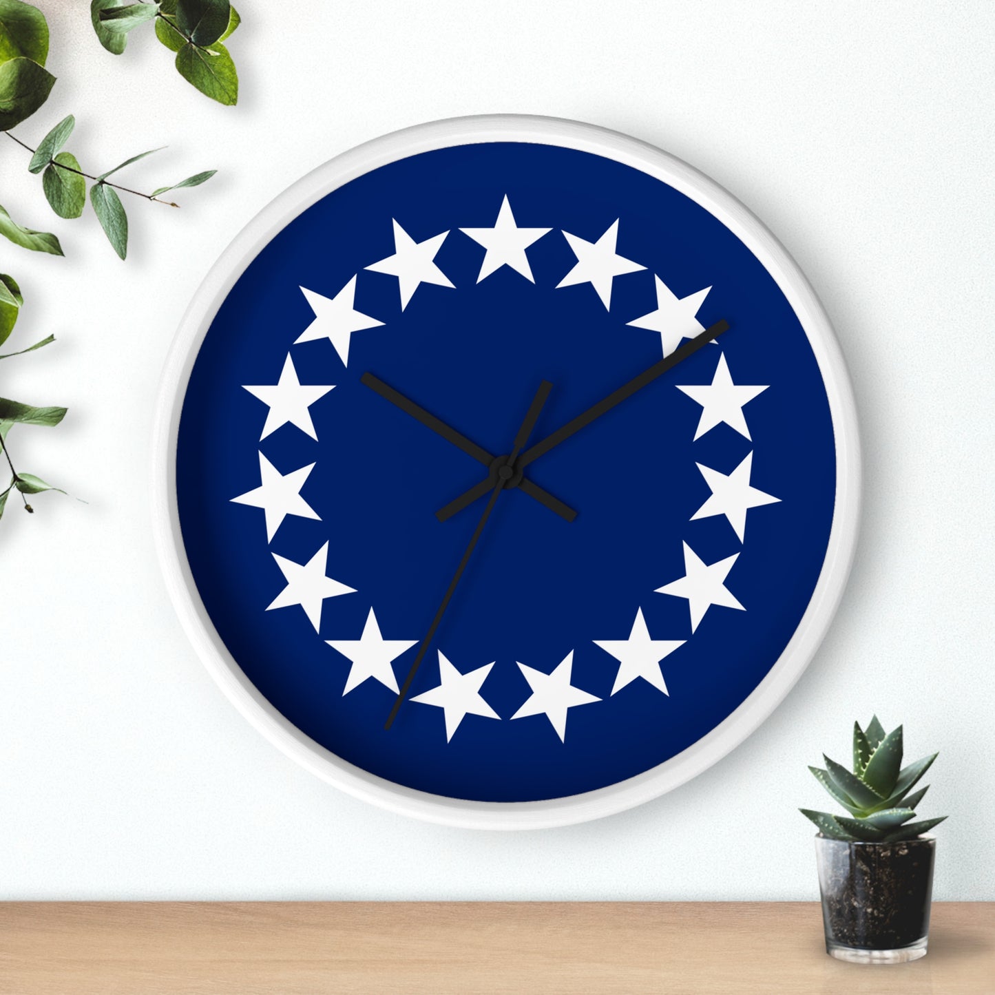 Nautical Stars Wall Clock - Modern Home Decor, Perfect for  Gifts.