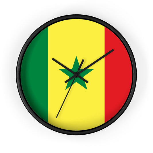 Senegal Flag Wall Clock - Vibrant Home Decor for National Pride