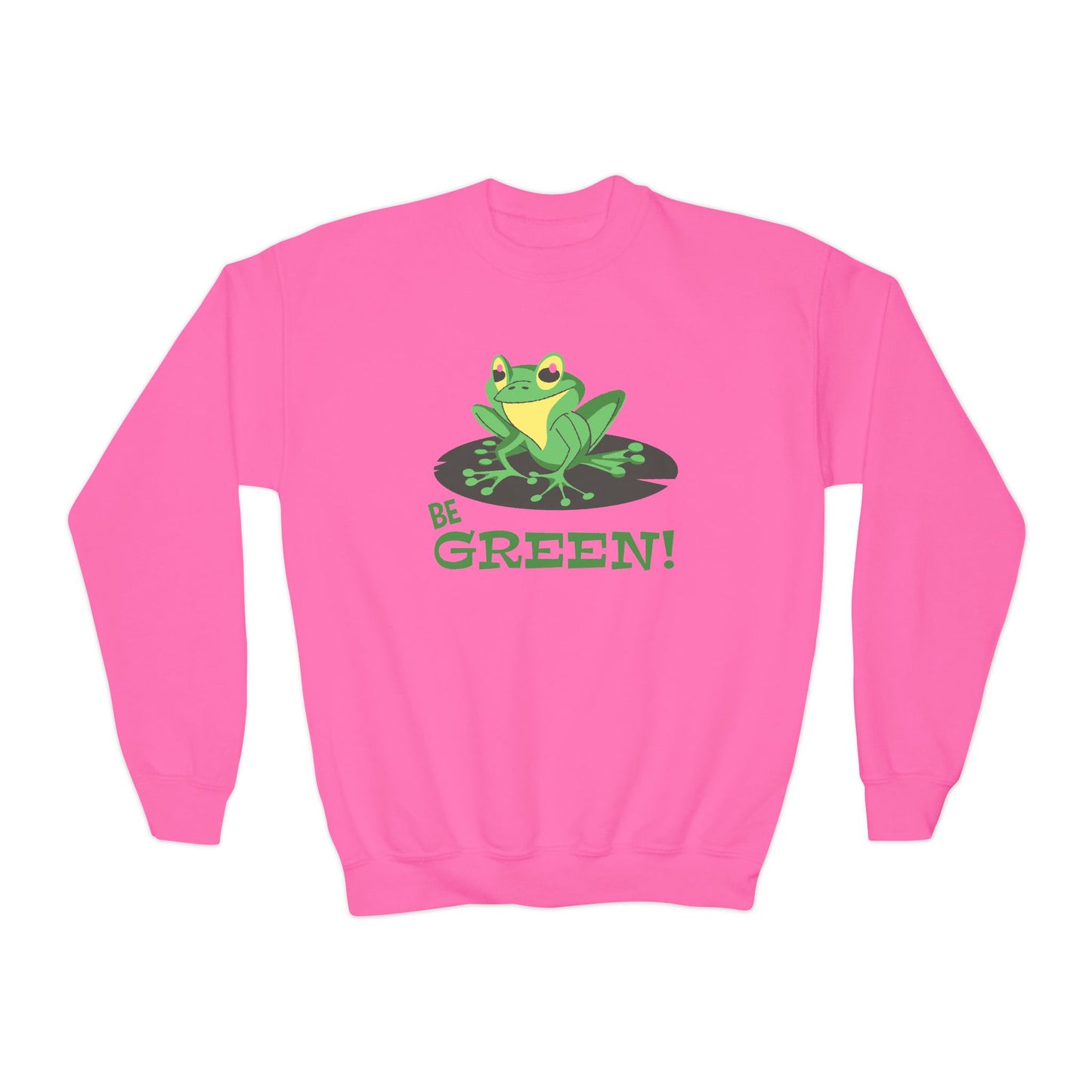 Cute Frog Graphic Youth Sweatshirt For Boys