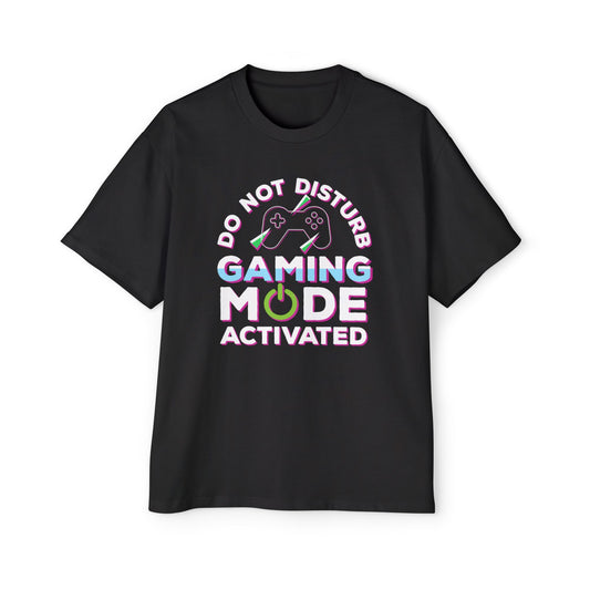 Men's Gaming Mode Oversized T-shirt "Do Not Disturb" for Gamers