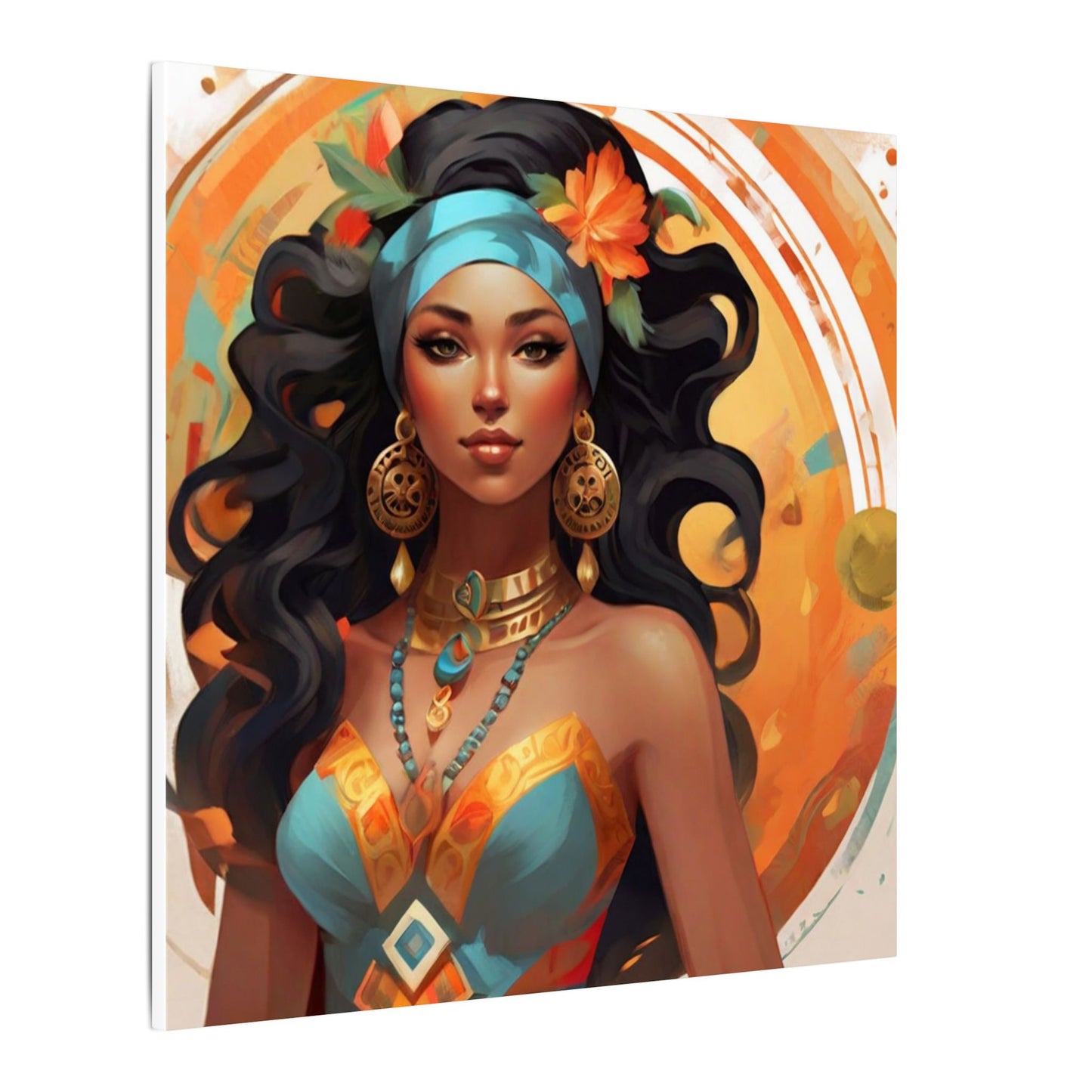 Vibrant Bohemian Goddess Canvas Wall Art - Decor for Home and Office