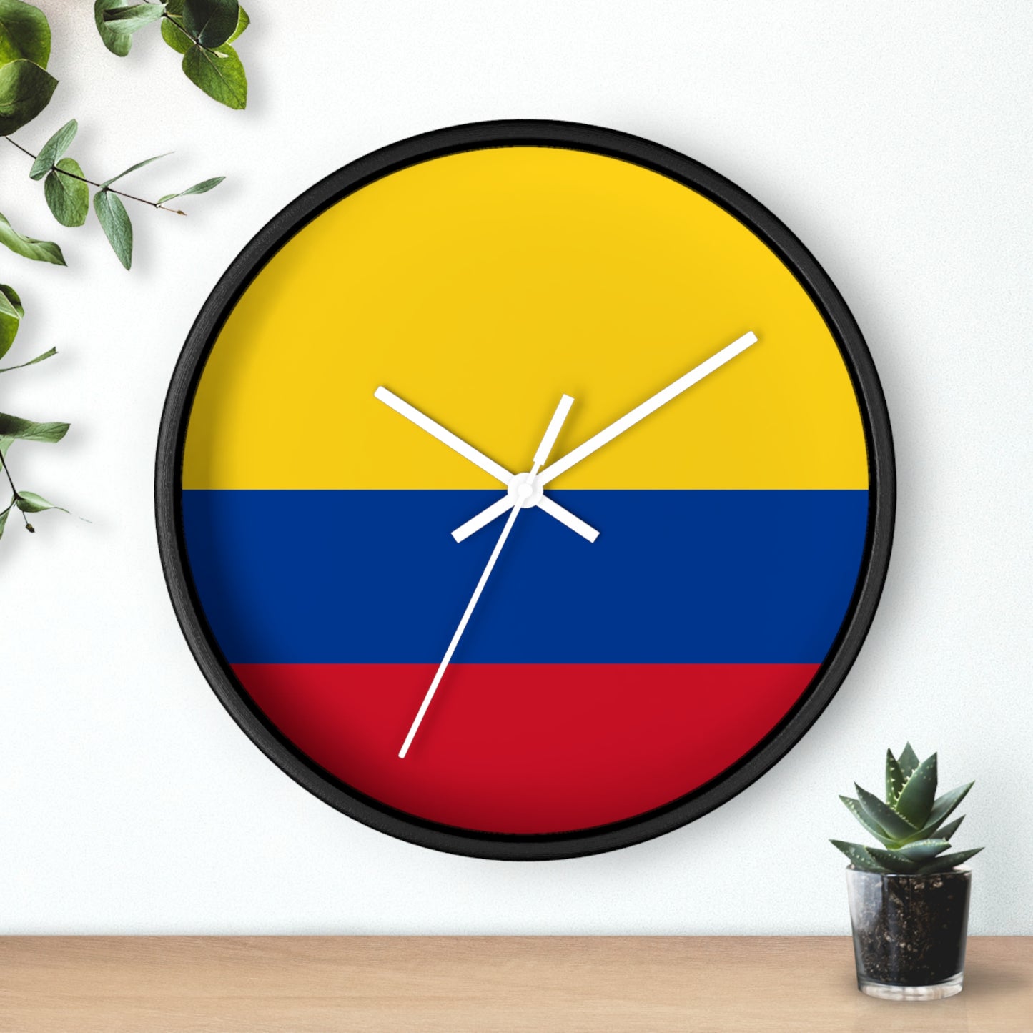 Colombian Flag Wall Clock - Vibrant Home Decoration for Proud Colombians