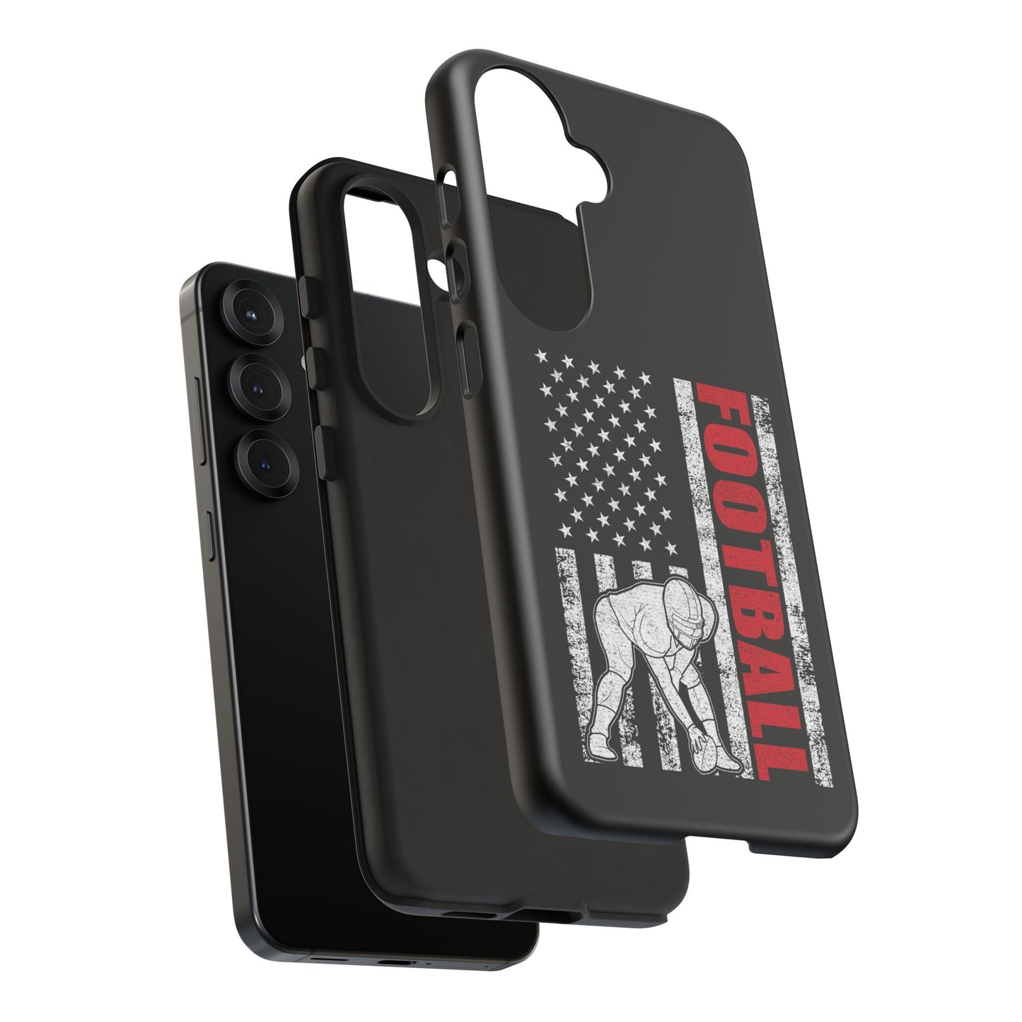 Football American Flag Phone Case - Tough Cases for Fans
