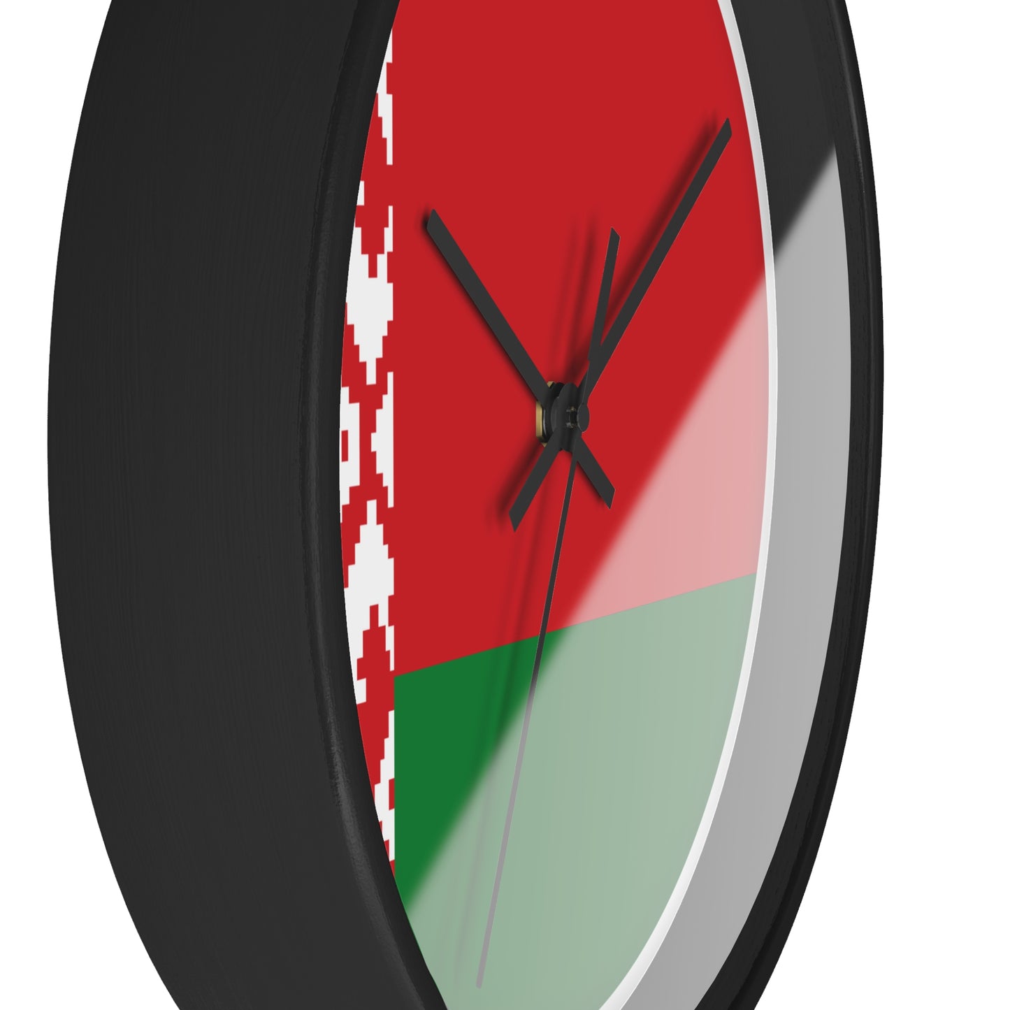 Belarusian Pride Wall Clock - Stylish Home Decor with National Colors