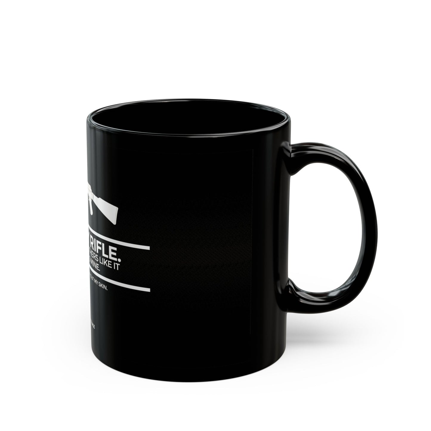 Counter-Strike Themed Black Mug - "This is My Rifle" Design, Perfect for Gamers