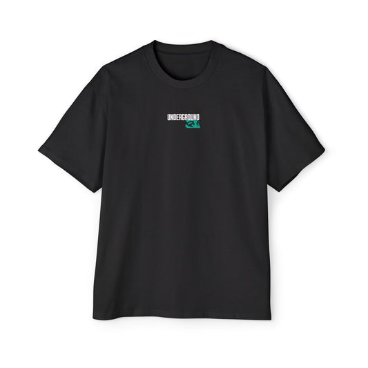 Men's Heavy Oversized Tee - Underground Graphic Tee for Streetwear Lovers