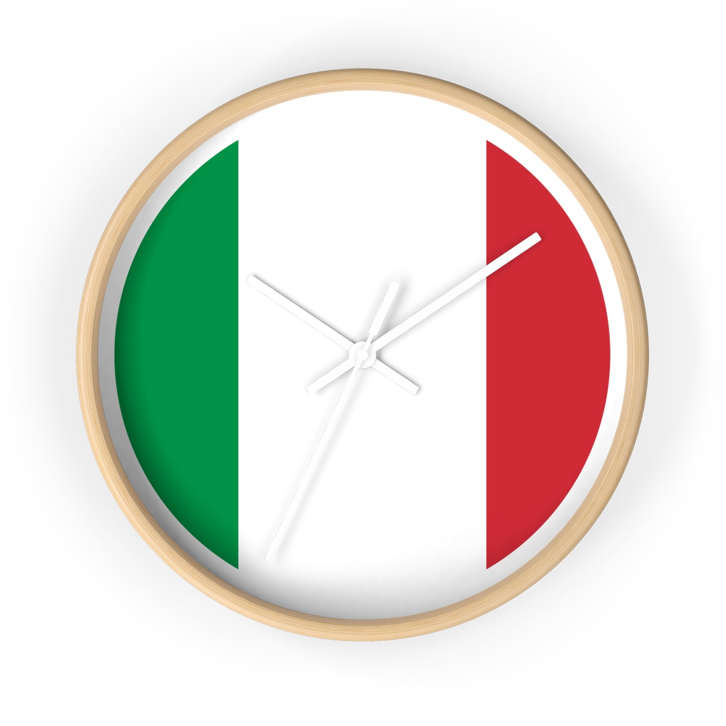 Italian Flag Wall Clock - Stylish Home Decor for Italy Lovers