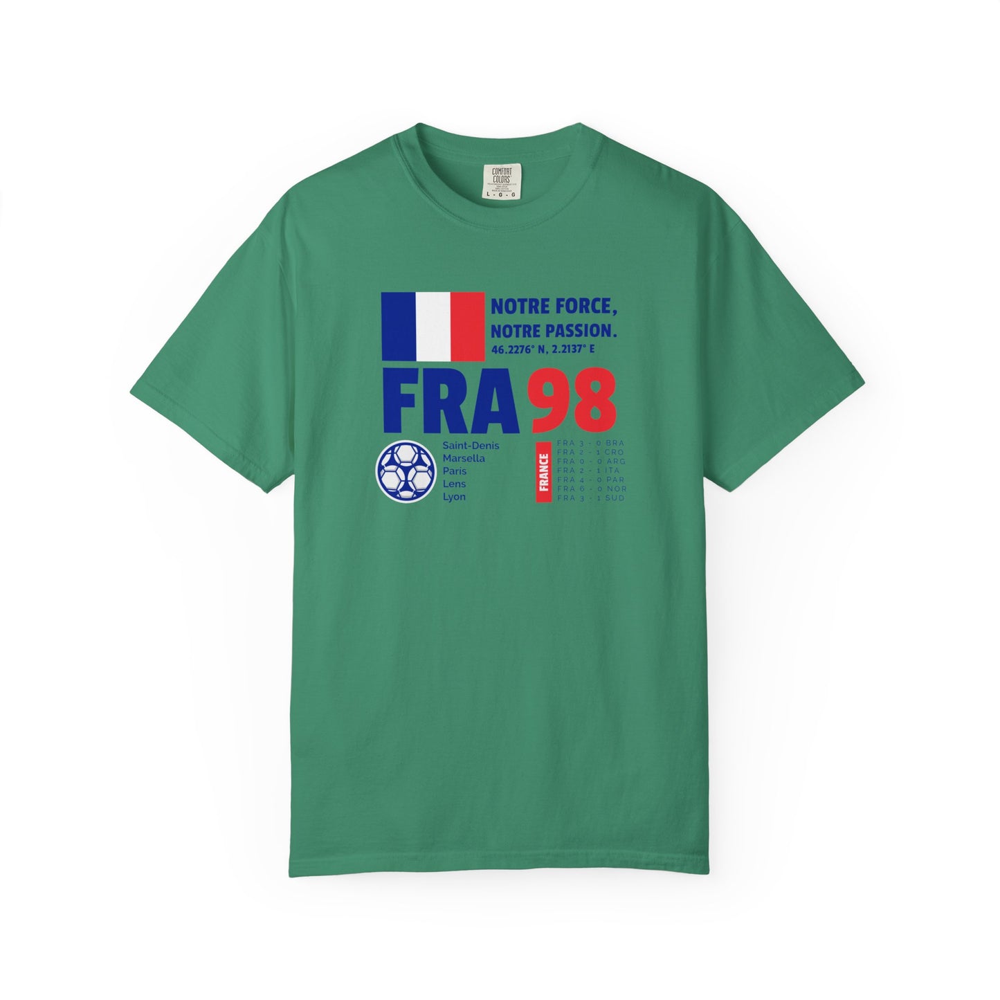 Unisex T-shirt France 98 Victory Celebrate French Passion