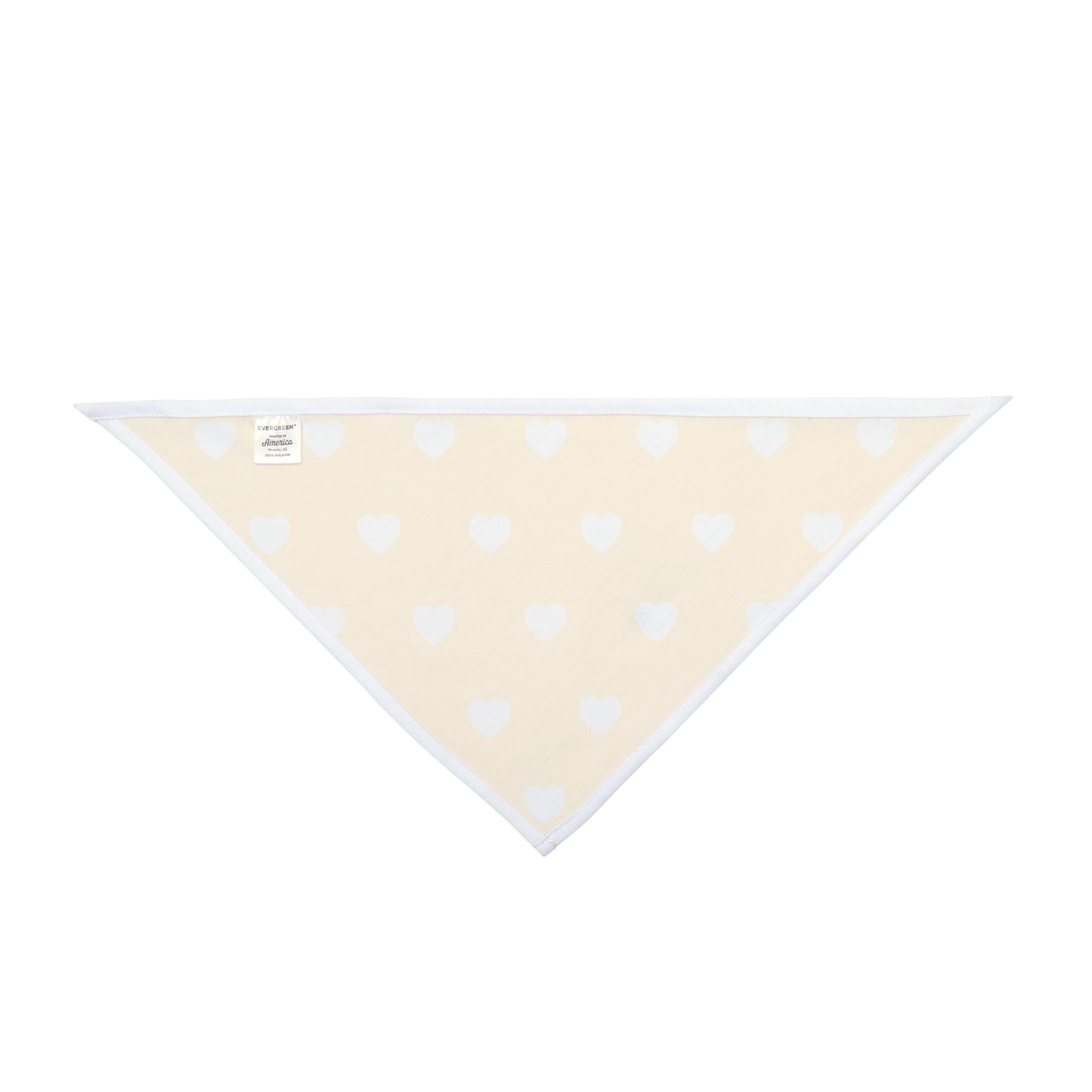 Love Heart Pattern Pet Bandana - Cute Puppy Accessory