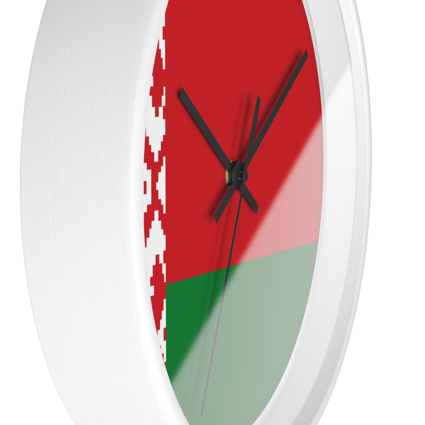 Belarusian Pride Wall Clock - Stylish Home Decor with National Colors