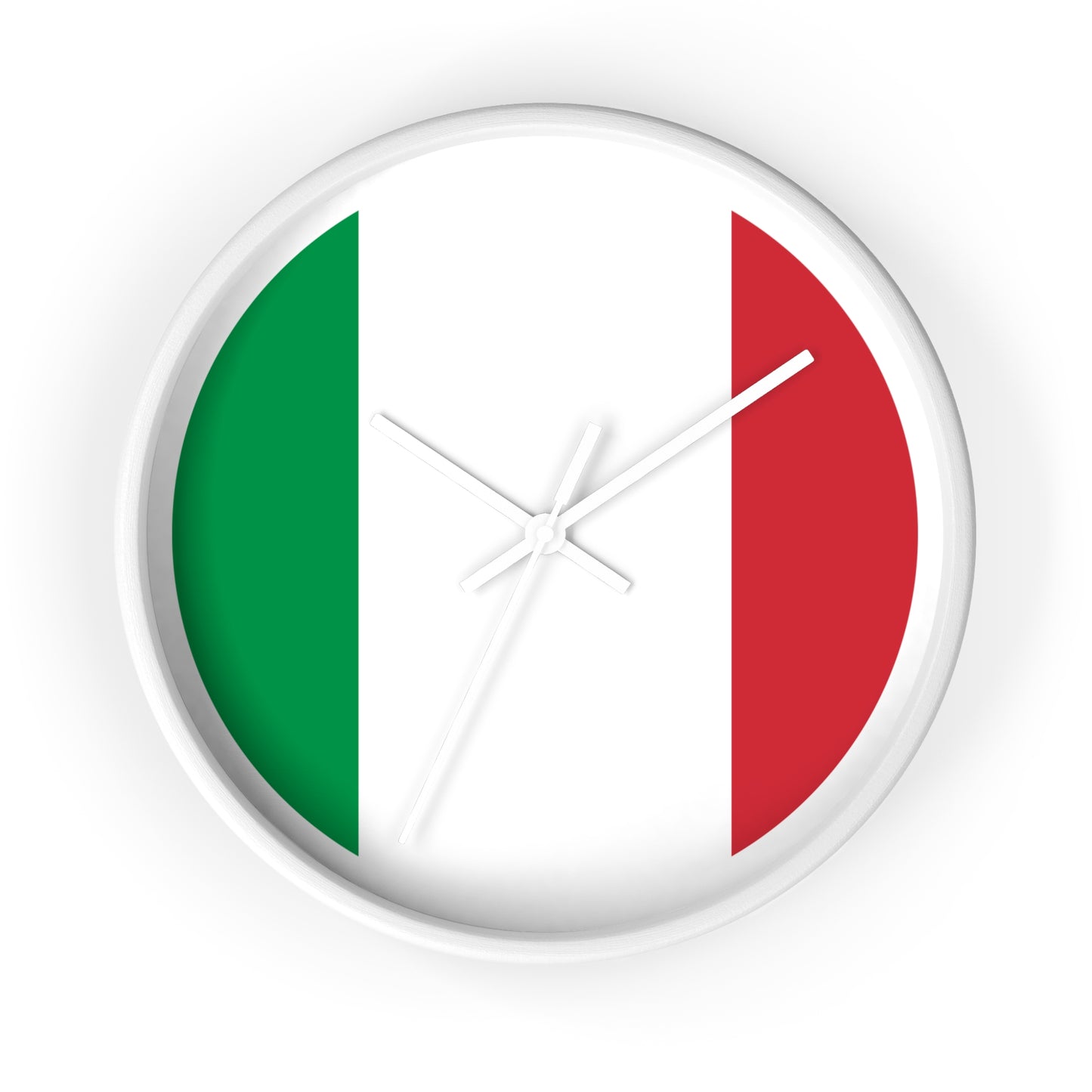 Italian Flag Wall Clock - Stylish Home Decor for Italy Lovers