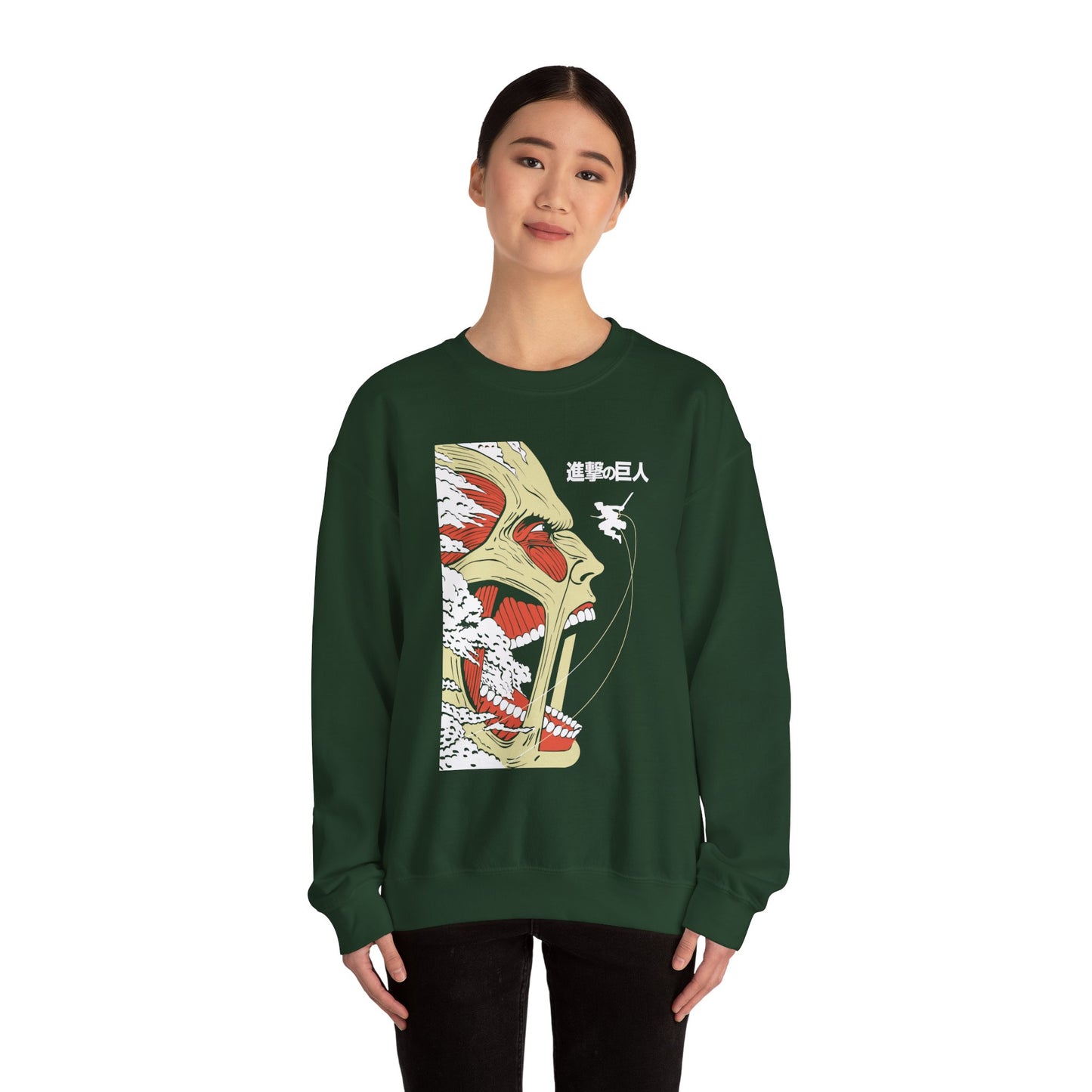 Unisex Heavy Sweatshirt Artistic Unique Face Design