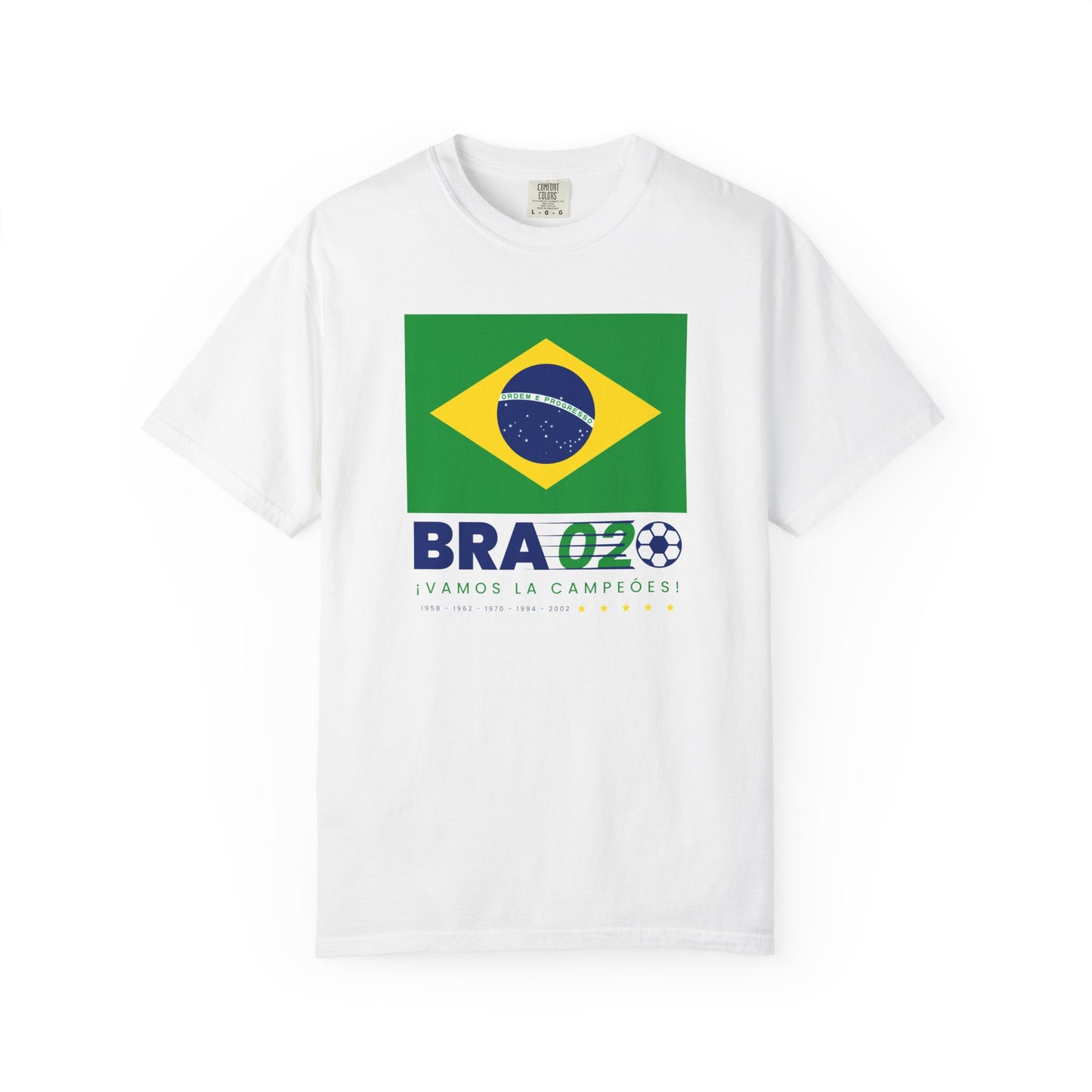 Unisex Sporty Summer Vibe Brazil Soccer T-Shirt