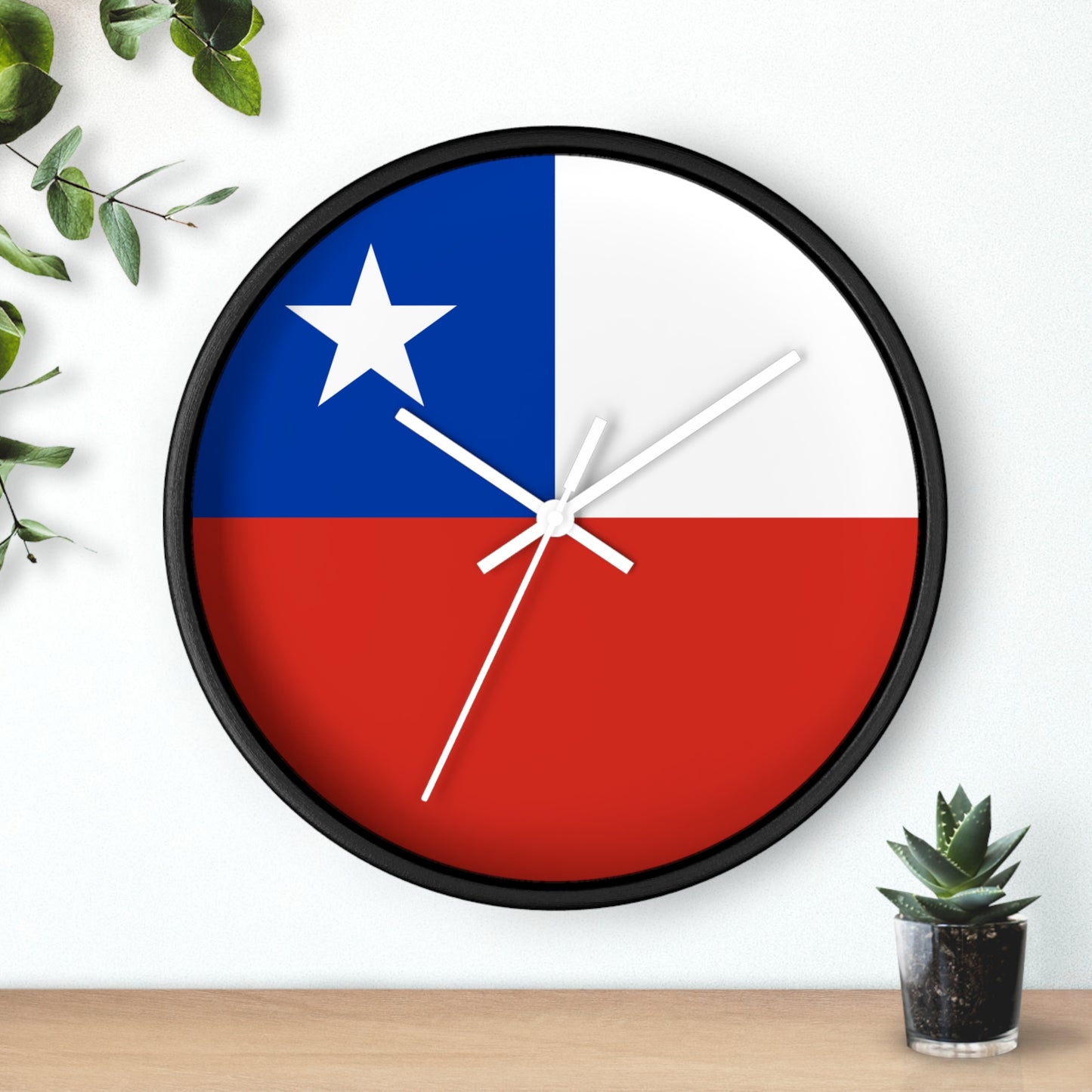 Chilean Flag Wall Clock - Stylish Timepiece for Home Decor - Perfect Gift