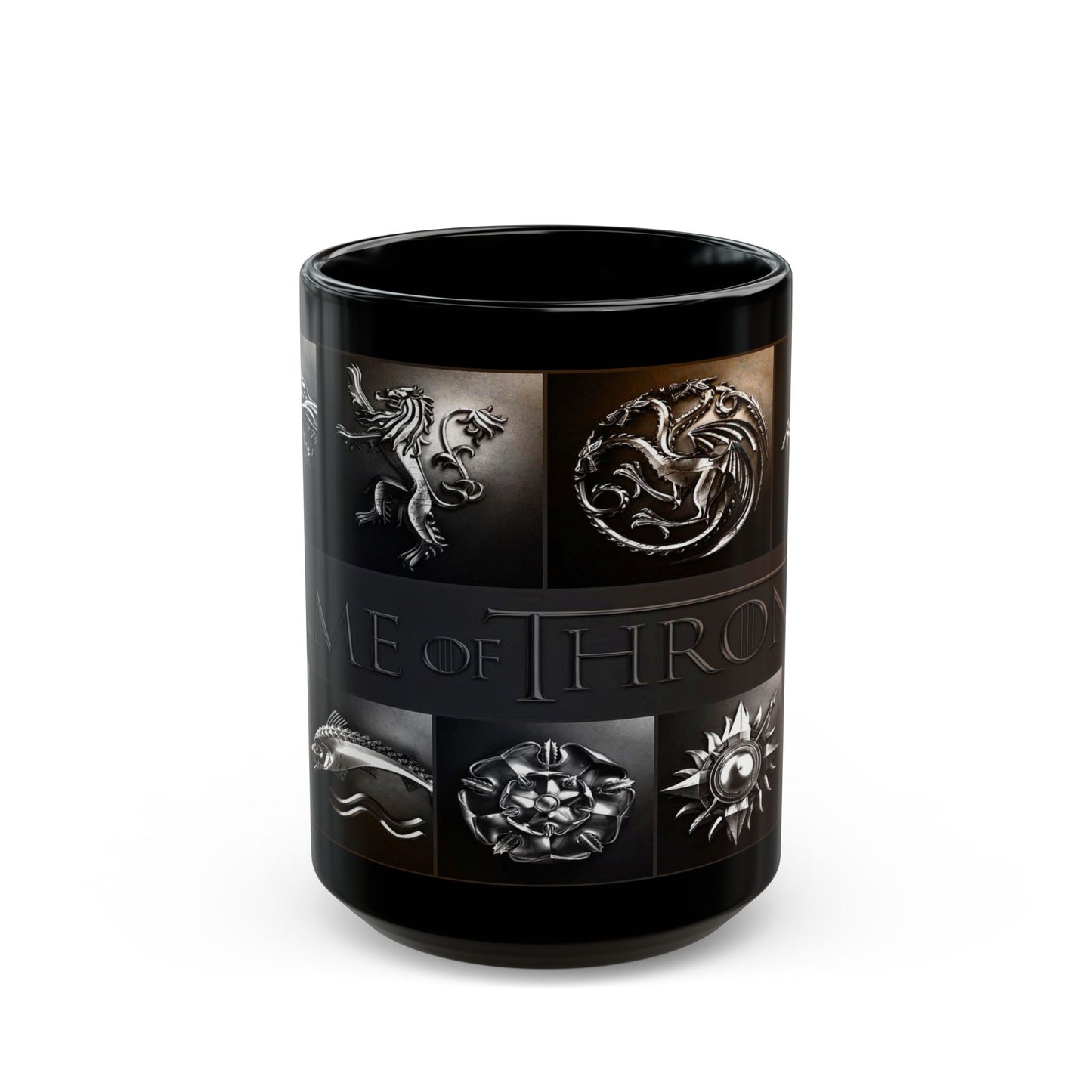 Game of Thrones House Sigils Black Mug 11oz