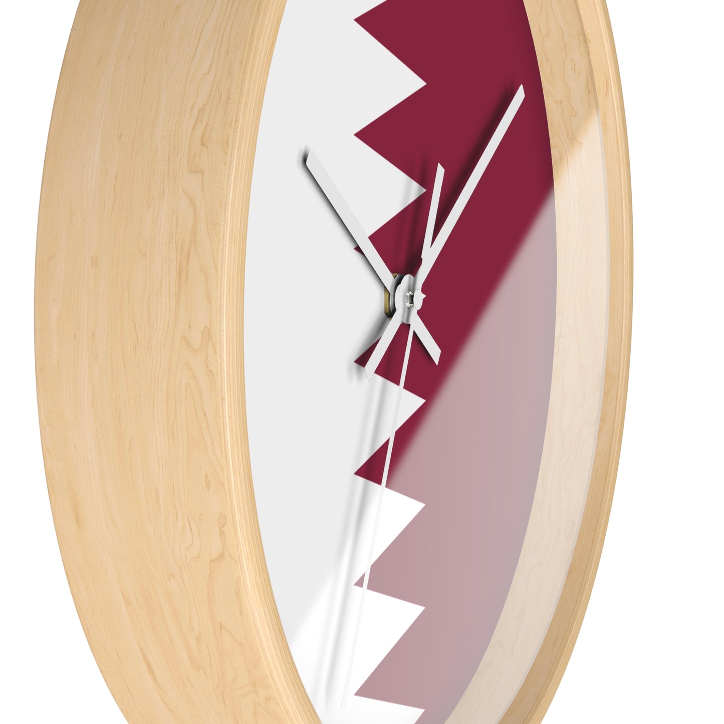 Qatar Flag Wall Clock - Stylish Home Decor for Every Occasion