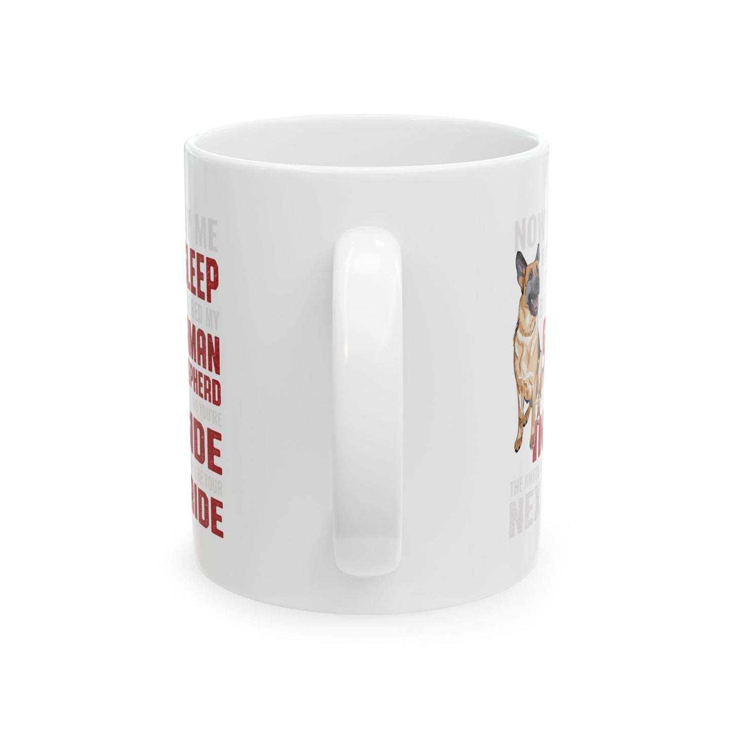 Personalized Dog Lover's German Shepherd Ceramic Mug Perfect for Pet Owners 11oz
