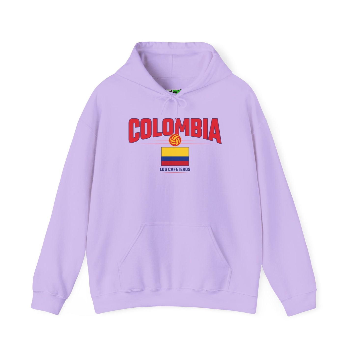 Unisex Hoodie Love Colombia Sweatshirt with Flag Design