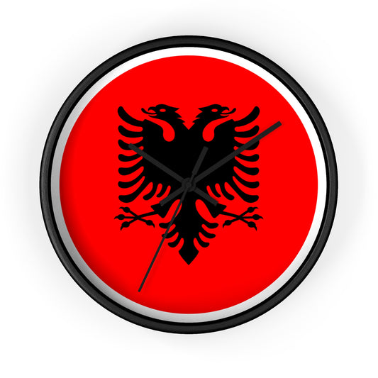 Albanian Eagle Wall Clock |  Home Decor | Unique Gift for Albania Enthusiasts