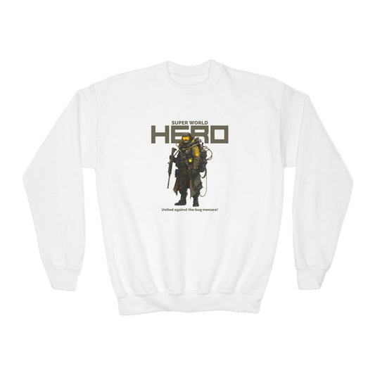 Youth Super World Hero Sweatshirt – Gamer Hoodie for Kids