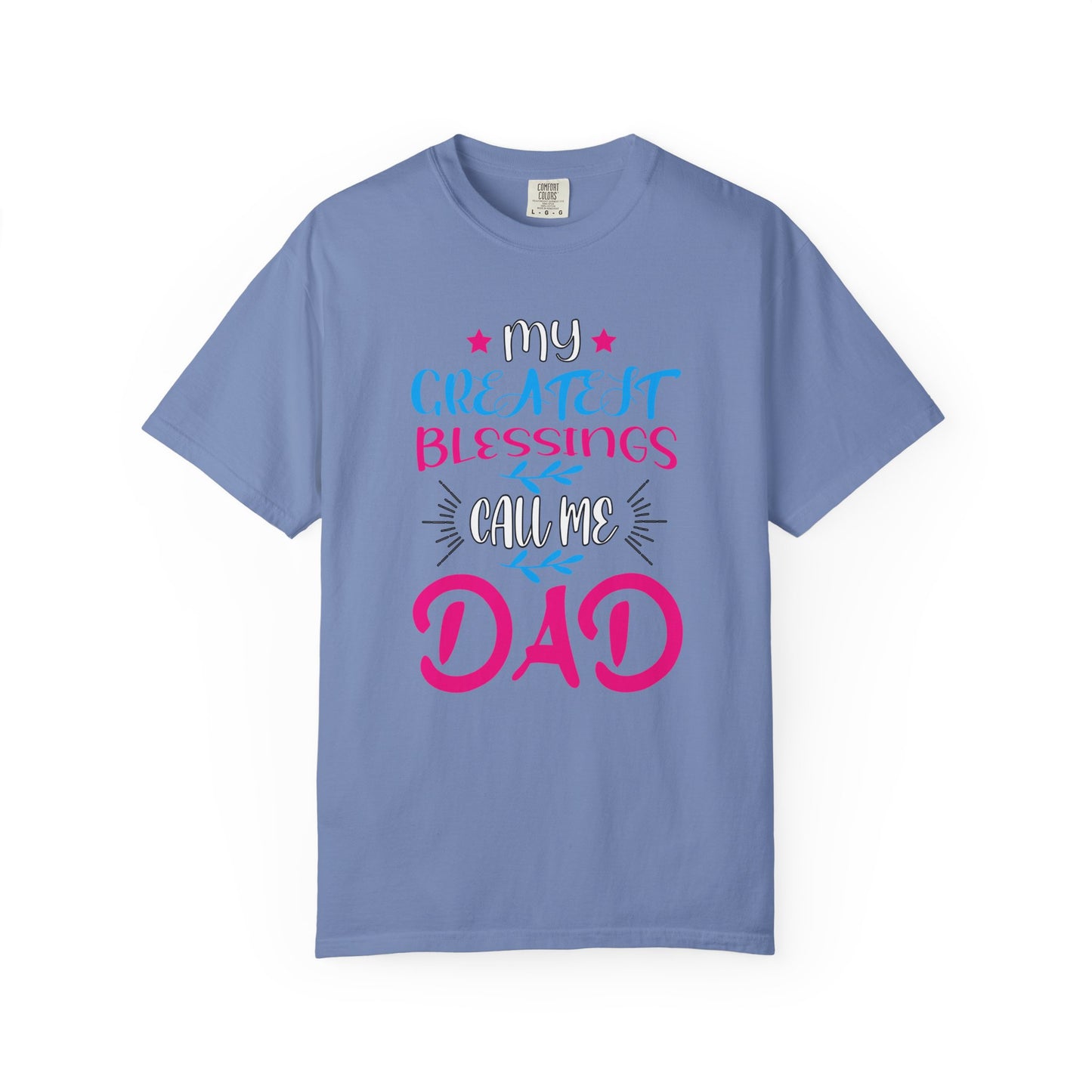 Men's Fatherhood Personalized Blessings T-Shirt