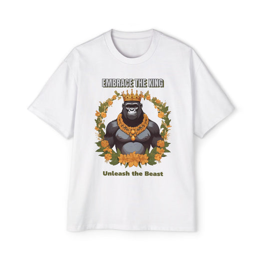 Embrace the King Men's Oversized Tee - Unleash the Beast