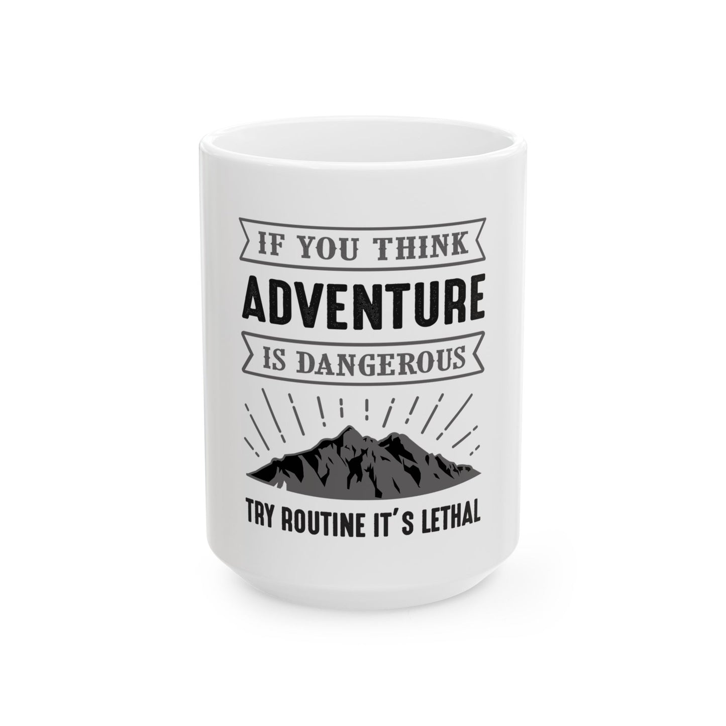 Adventure Lovers Ceramic Mug - Perfect Gift for Outdoor Enthusiasts