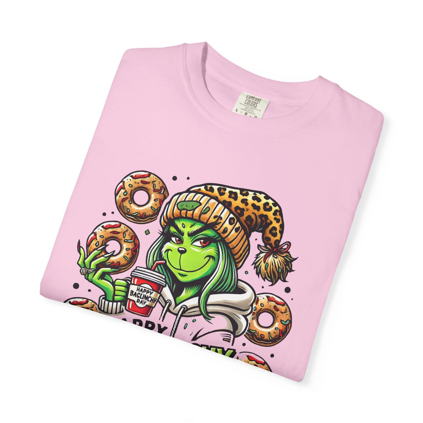 Happy Bagels Day Unisex T-Shirt with Grinchy Design